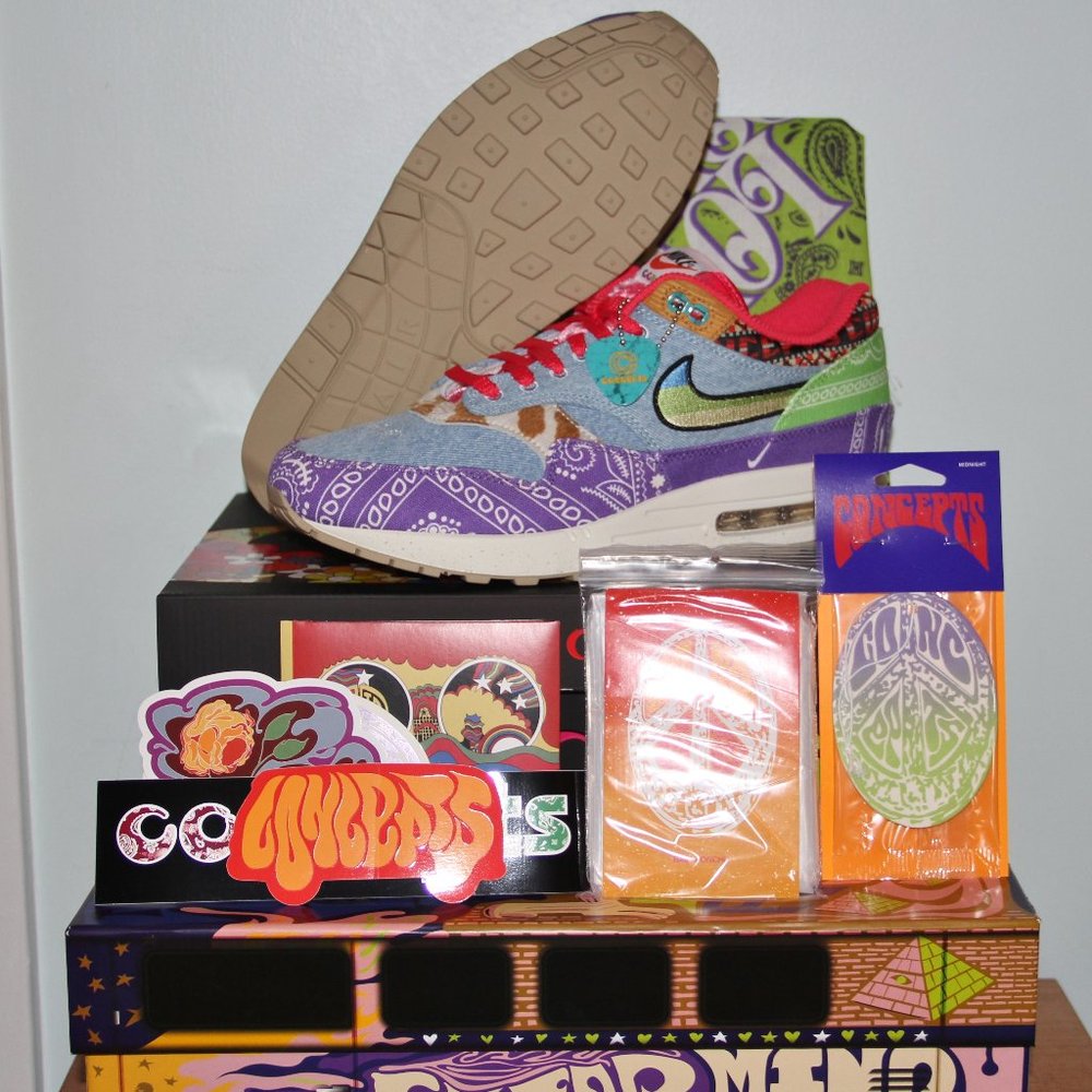 Nike Air Max 1 SP x Concepts Far Out Shoes Mens 10.5 DN1803-500 *Special Box*